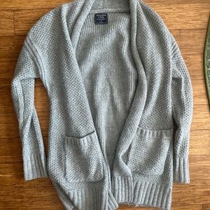 Abercrombie & Fitch Grey Cardigan
